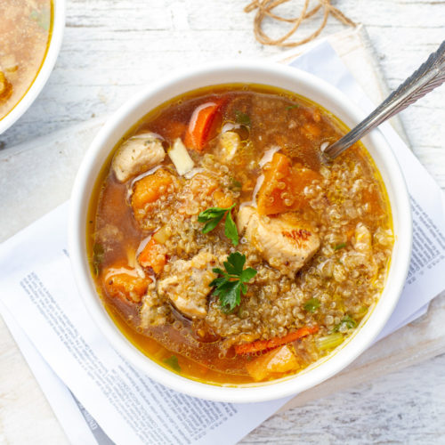 Easy Peruvian Chicken & Quinoa Soup - Healthy Homemade Recipe
